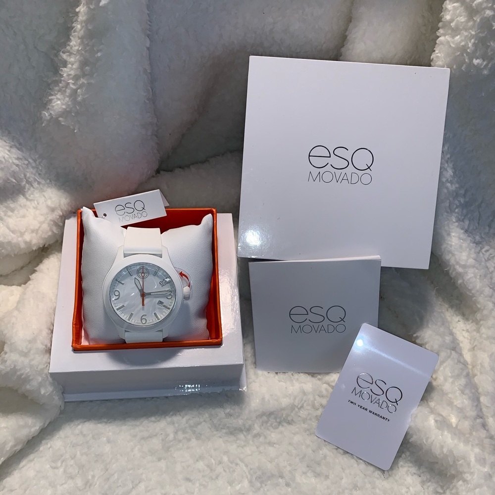 Movado Unisex ESQ ONE White Watch